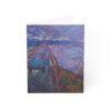 10563313950867098082_2048.jpeg Old Ningo Bridge Greeting Cards - Vibrant Field Note Card - Colorful Landscape Art Greeting Card(10, 30, and 50pcs)
