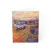 Oyaa Lo? Greeting Cards - Vibrant Field Note Card - Colorful Landscape Art Greeting Card(10, 30, and 50pcs)