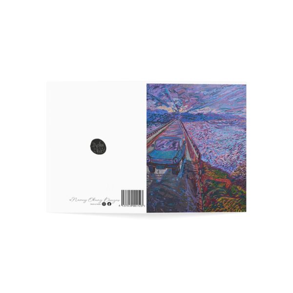 4006044948981847373_2048-1.jpeg Old Ningo Bridge Greeting Cards - Vibrant Field Note Card - Colorful Landscape Art Greeting Card(10, 30, and 50pcs)