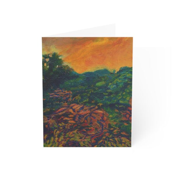 4363452990659696374_2048-1.jpeg Nature inspired Greeting Cards - Cassava in the Field - Vibrant Nature Landscape Note Card (10, 30, and 50pcs)