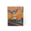 9412607712233547884_2048-1.jpeg Lighthouse at Sunset - Captivating Coastal Note Card for All Occasions Greeting Cards (10, 30, and 50pcs)
